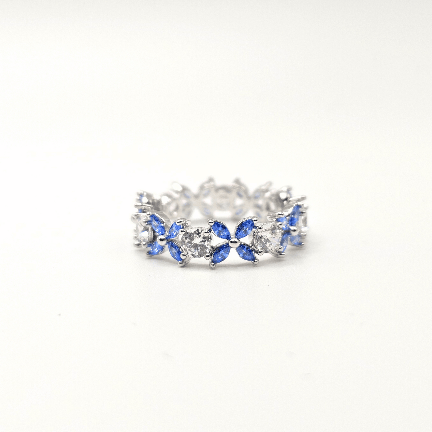 Chivelle Luxe Blossom Marquise Eternity Band