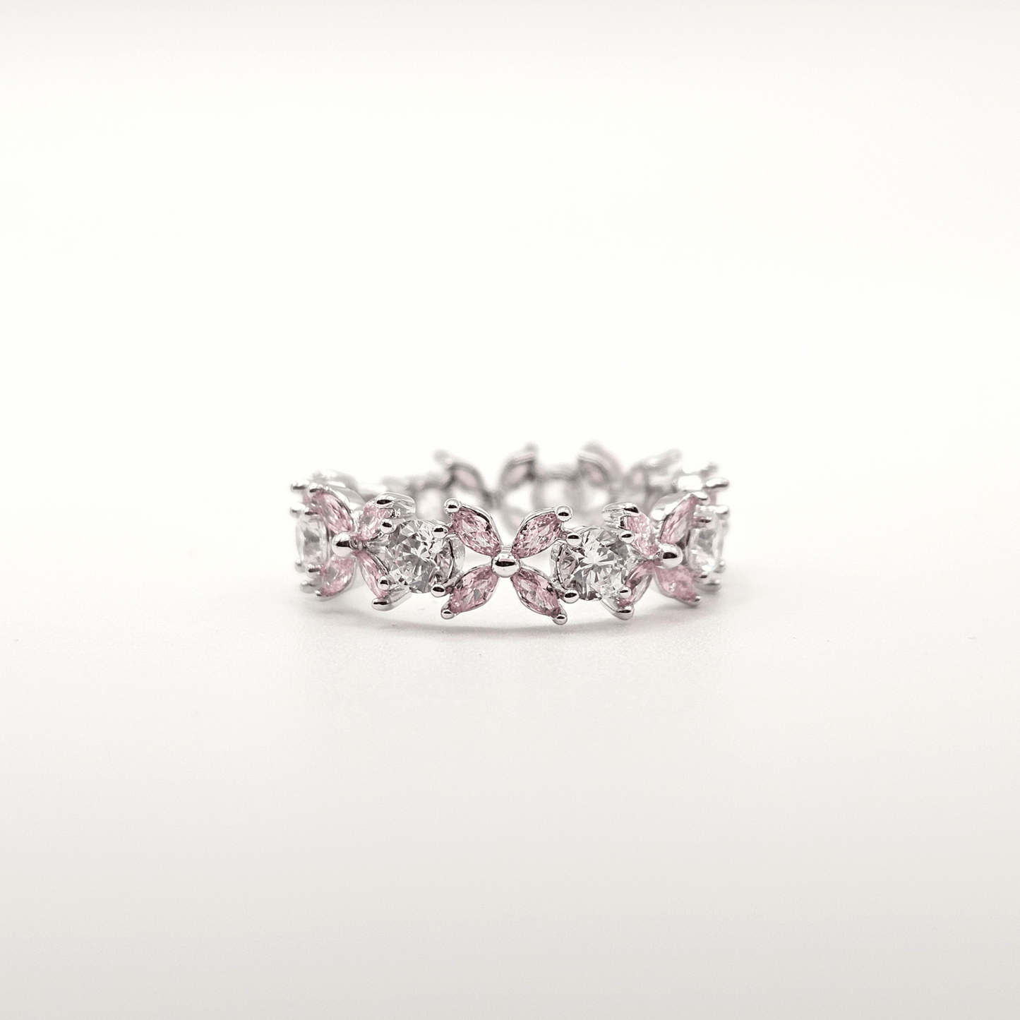 Chivelle Luxe Blossom Marquise Eternity Band