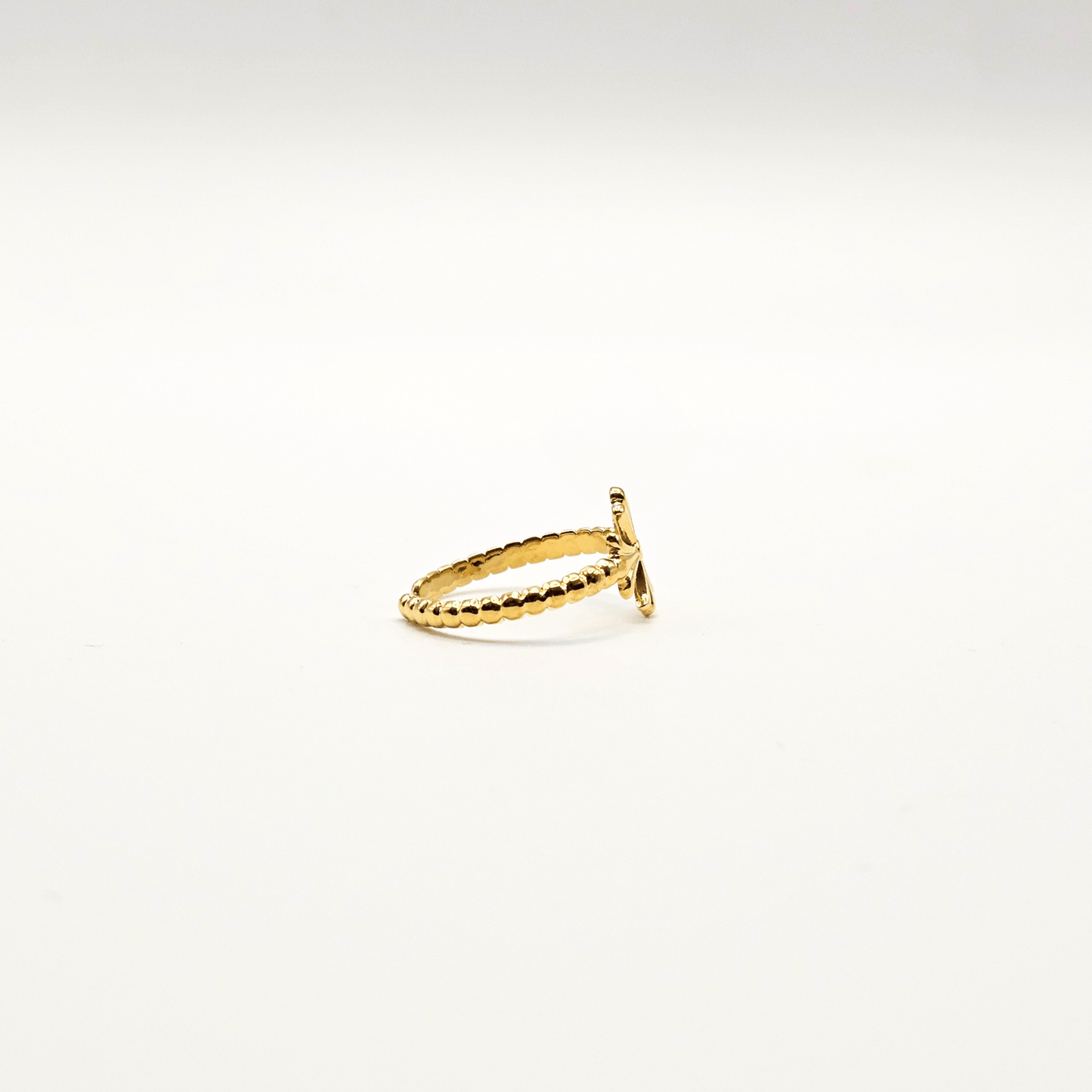 Chivelle Solara Beaded Cross Statement Ring