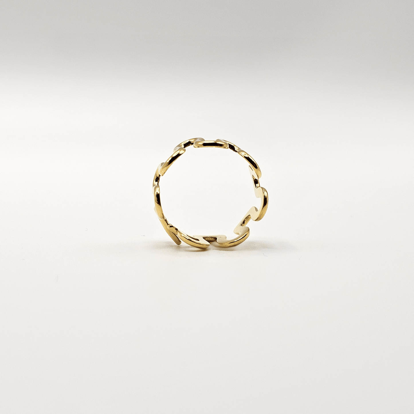 Serpentine Wave Adjustable Ring