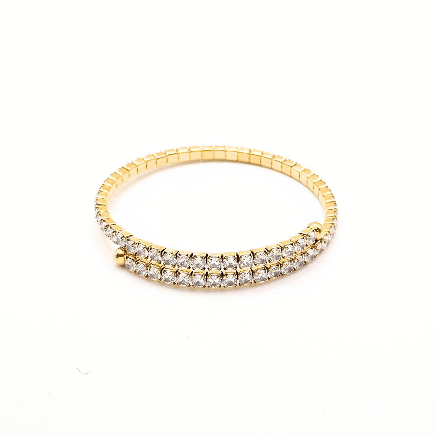 Chivelle Lumière Dual Row Crustal Tennis Bangle