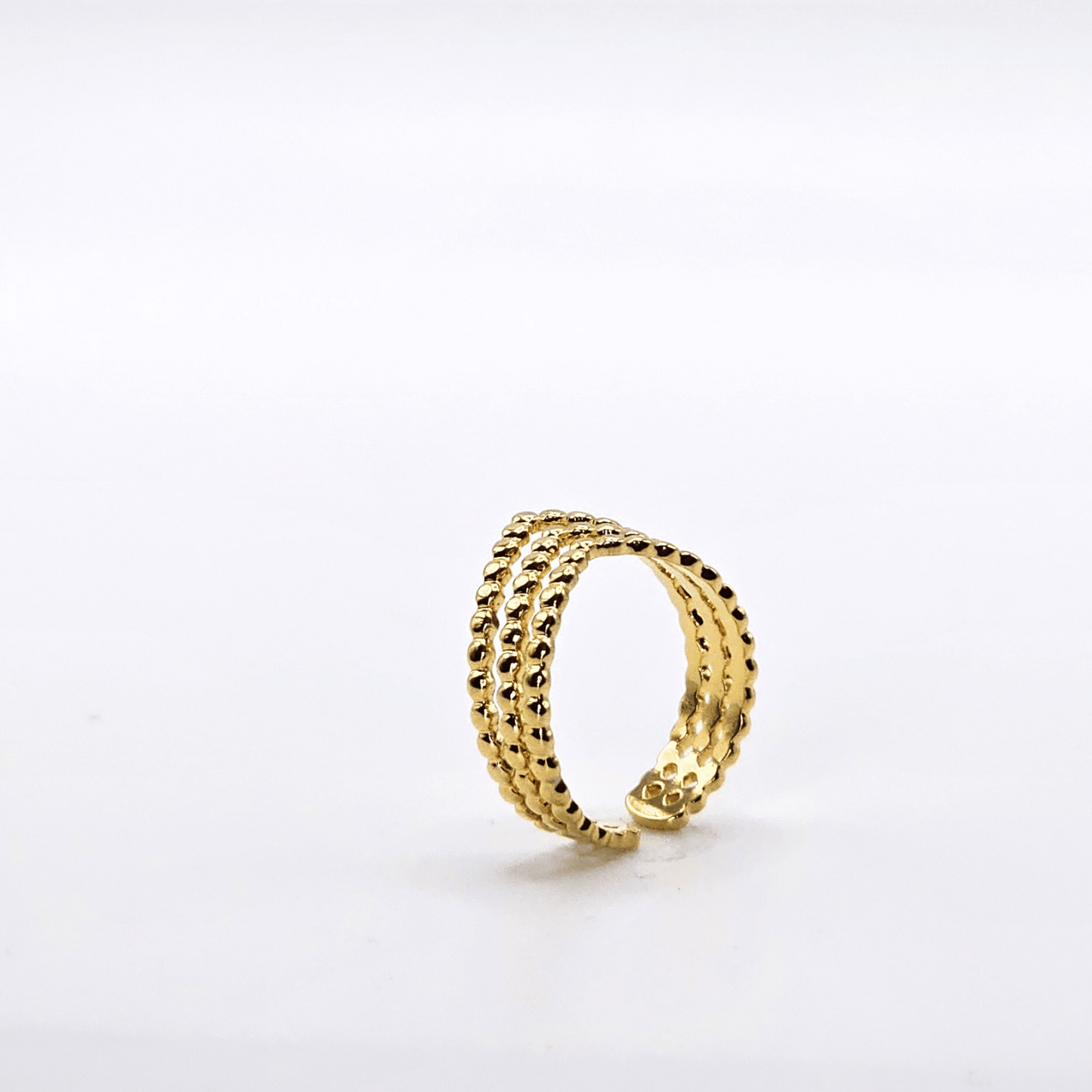 Chivelle Beaded Glow Stackable Ring