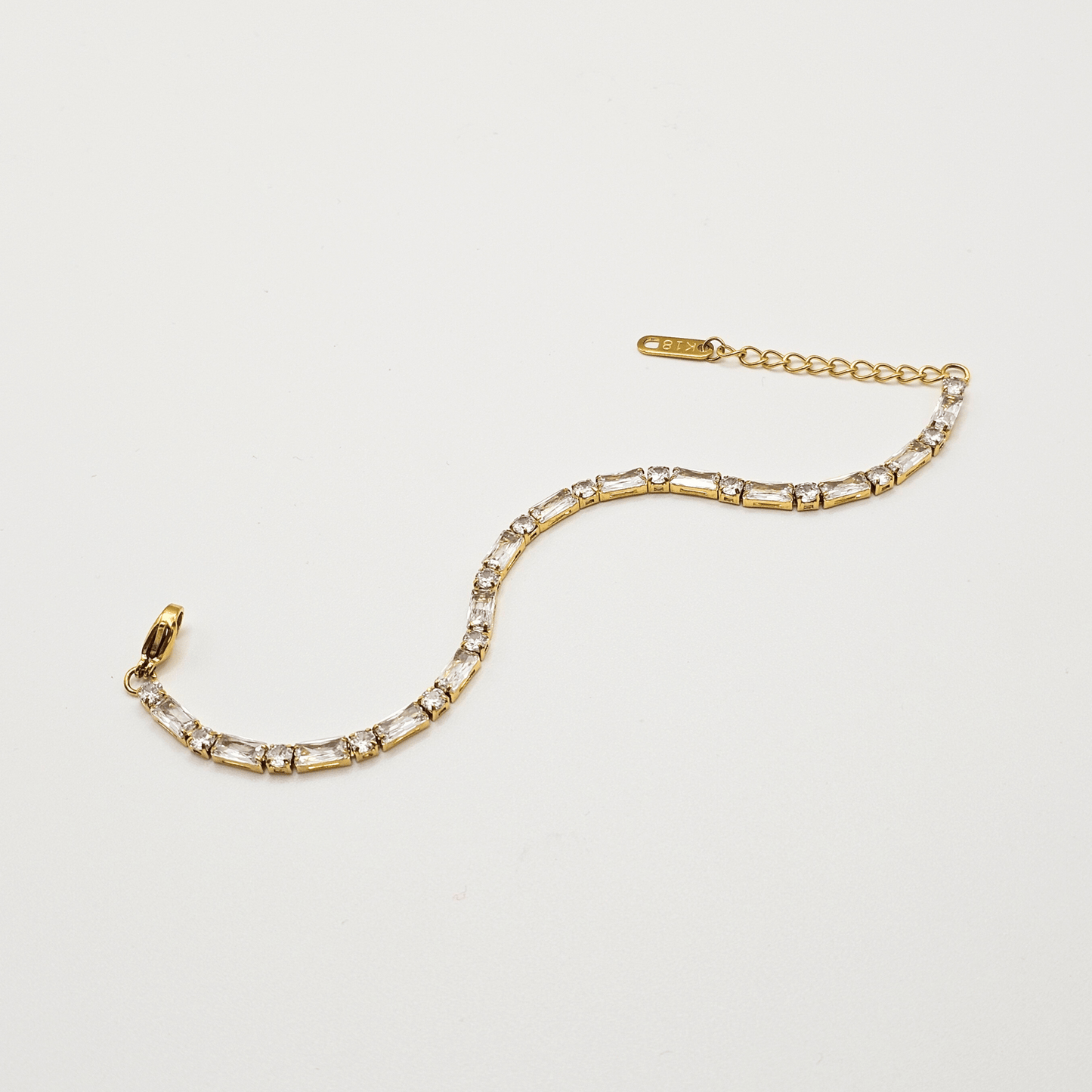 Golden Luxe Chain Tennis Bracelet