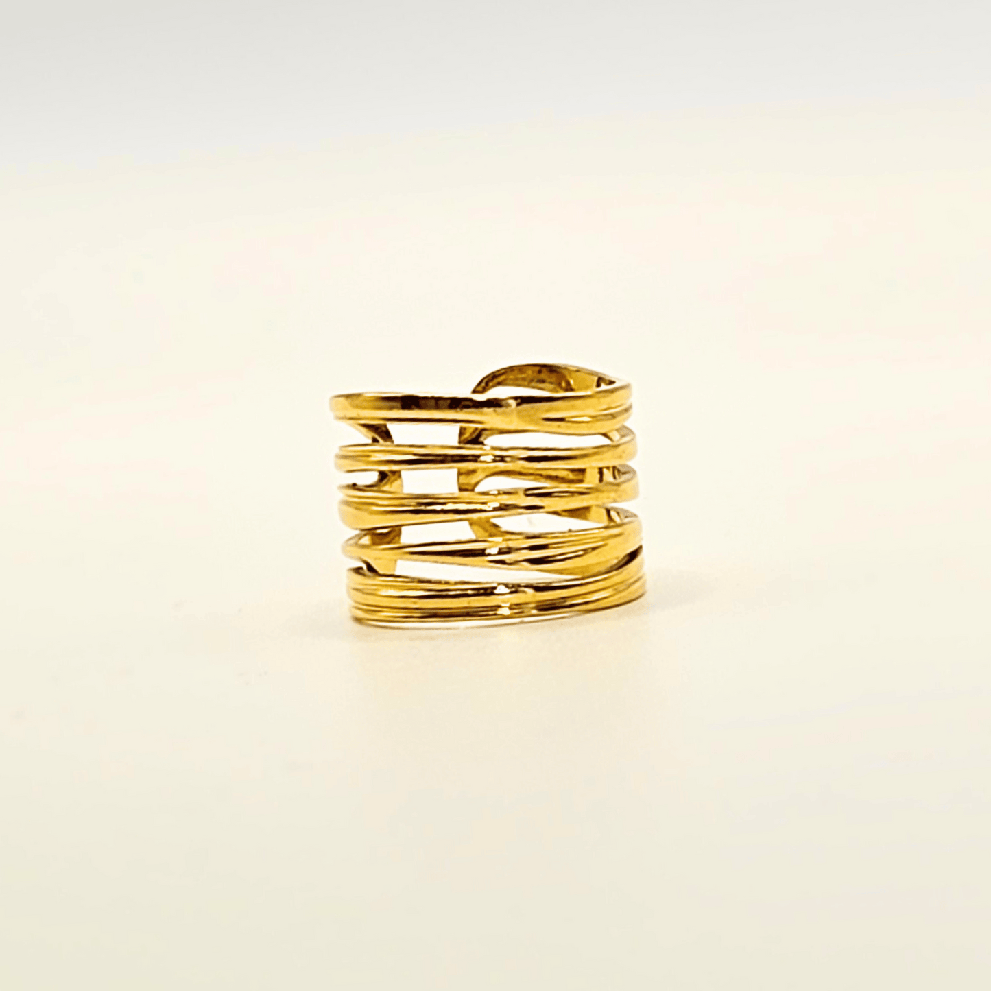 Chivelle Aurelia Gold Layered Statement Ring