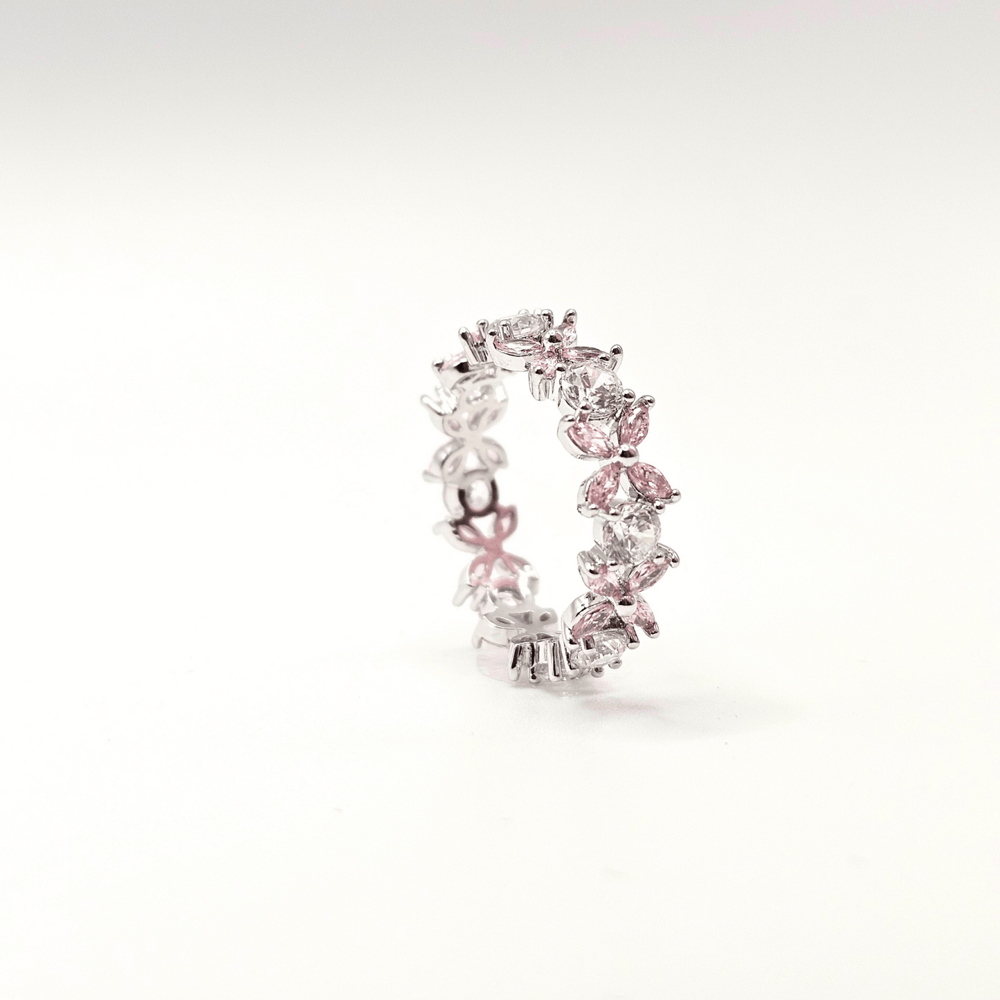 Chivelle Luxe Blossom Marquise Eternity Band