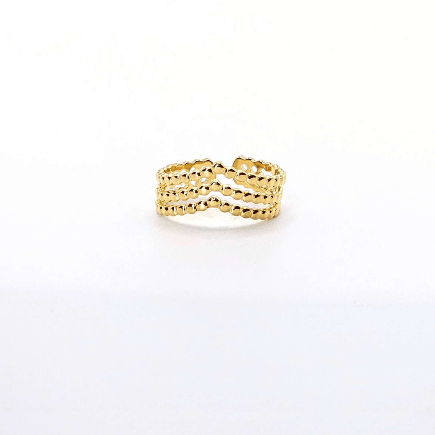 Chivelle Beaded Glow Stackable Ring