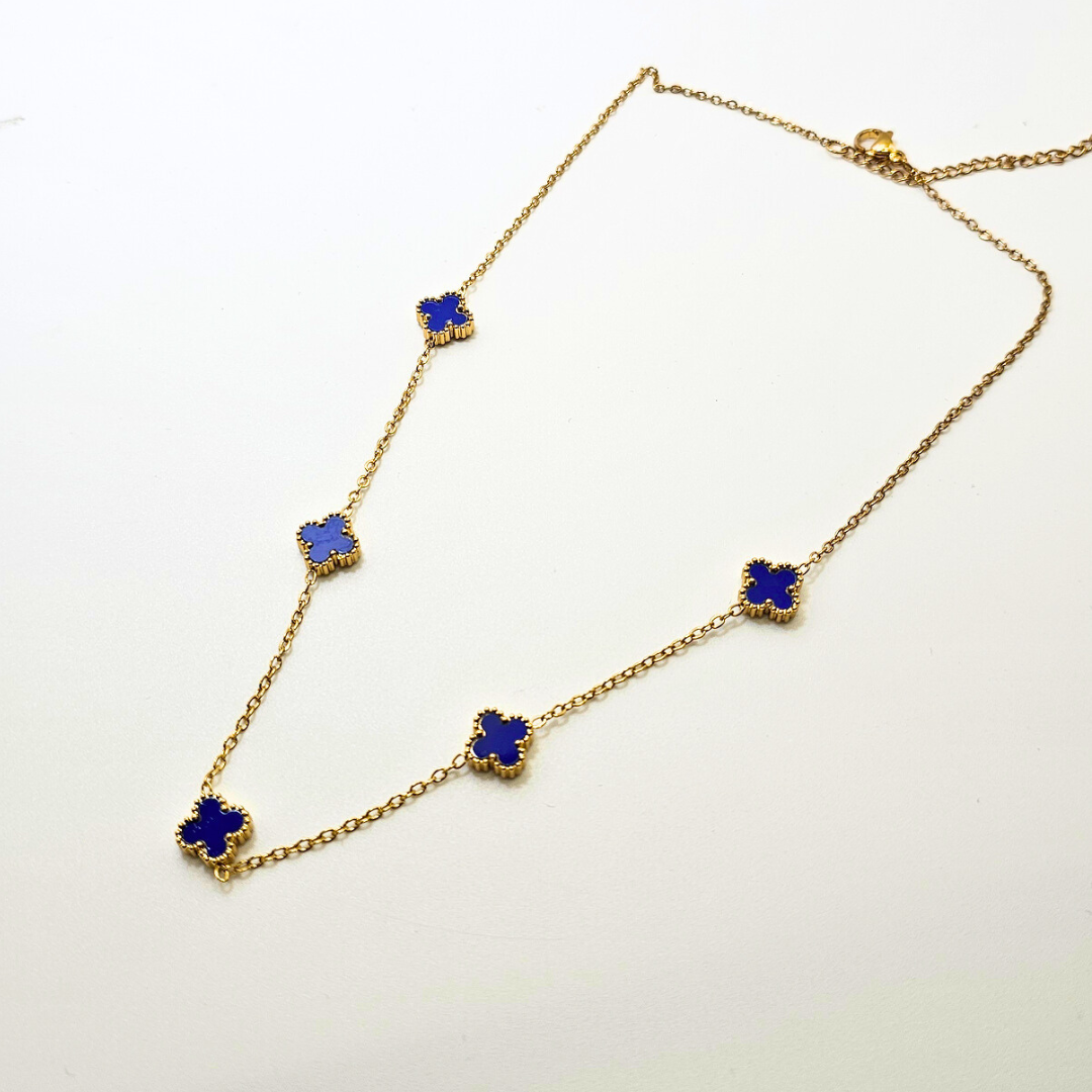 Chivelle Clover Luxe 5-Petal Mother of Pearl Necklace