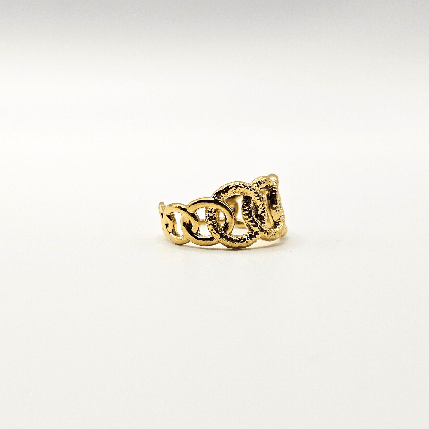 Chivelle Aurora Textured Chain Ring