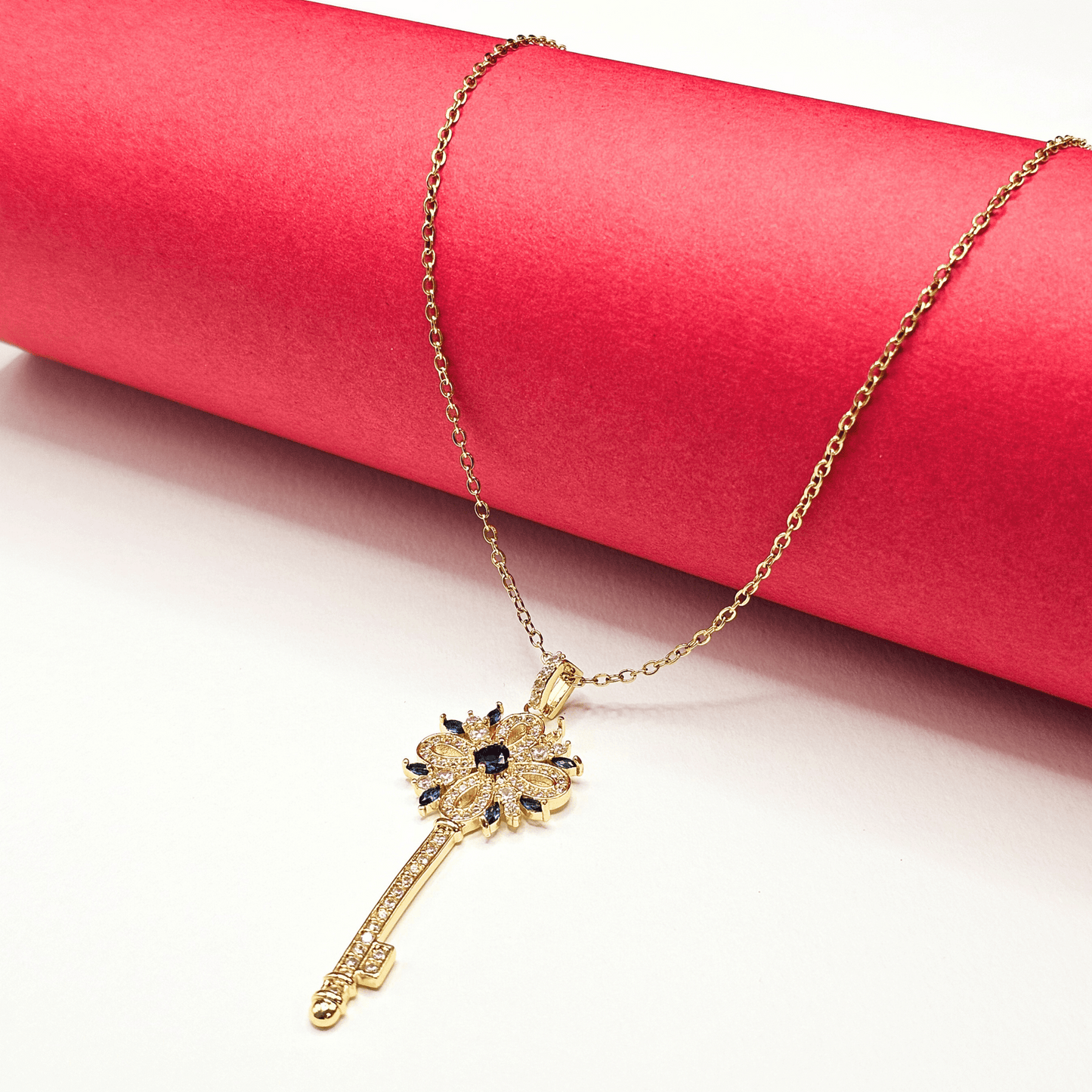 Celestia Key Pendant Necklace