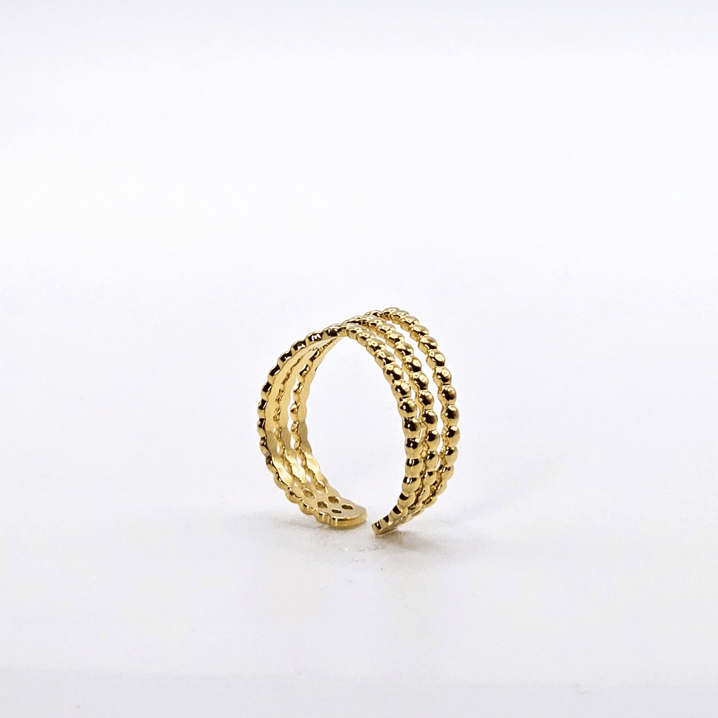 Chivelle Beaded Glow Stackable Ring