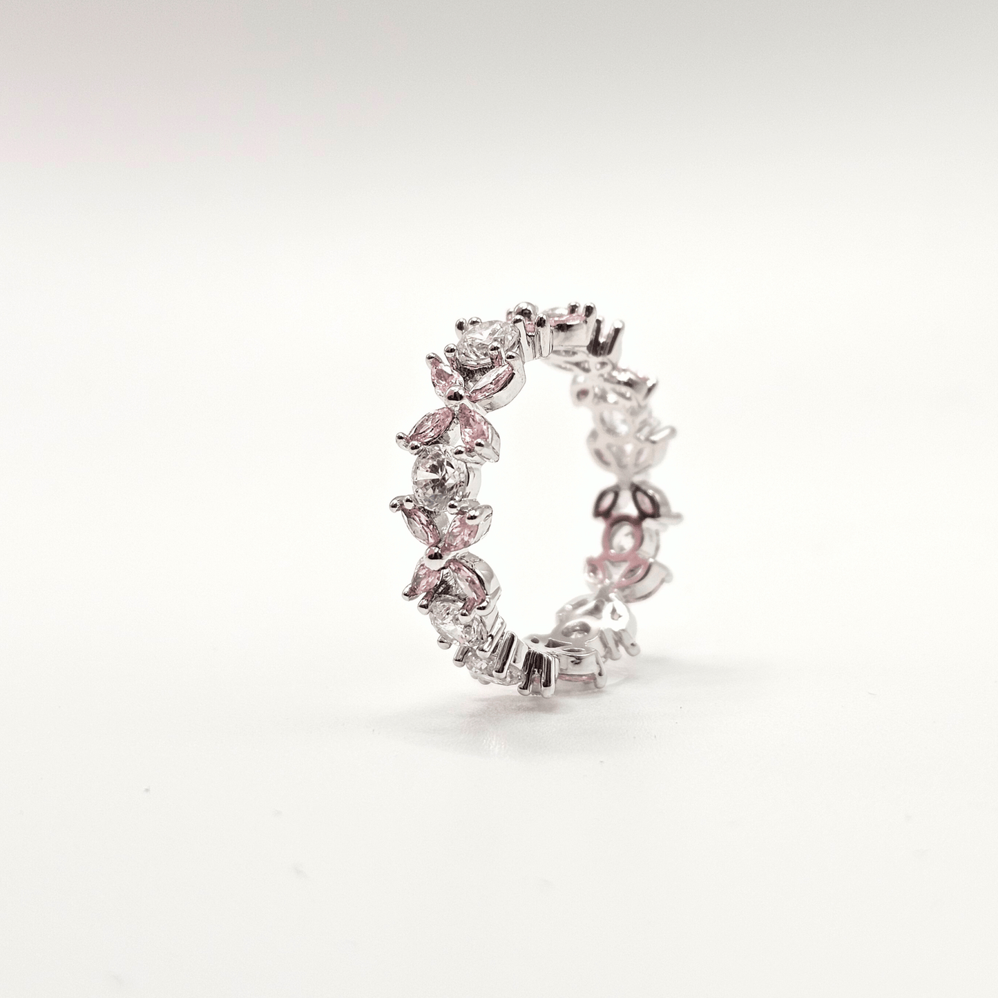 Chivelle Luxe Blossom Marquise Eternity Band