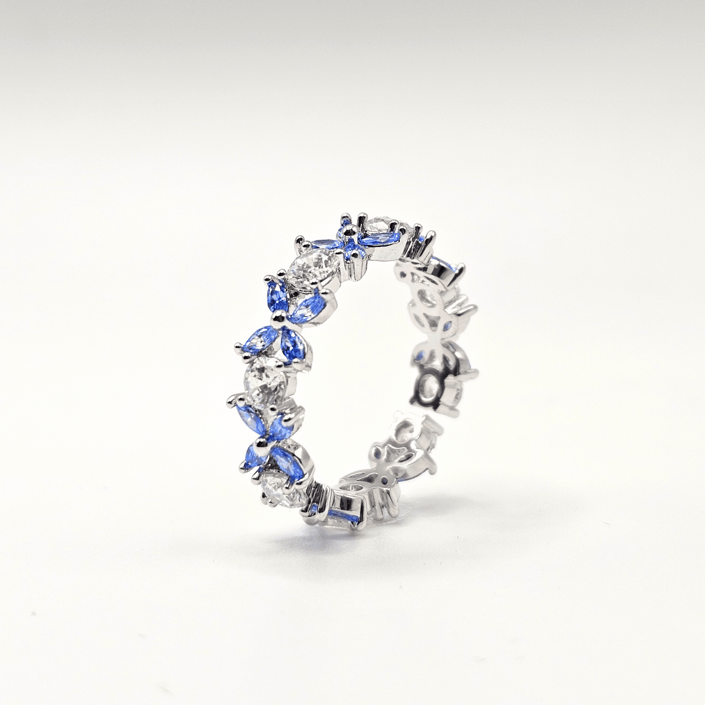 Chivelle Luxe Blossom Marquise Eternity Band