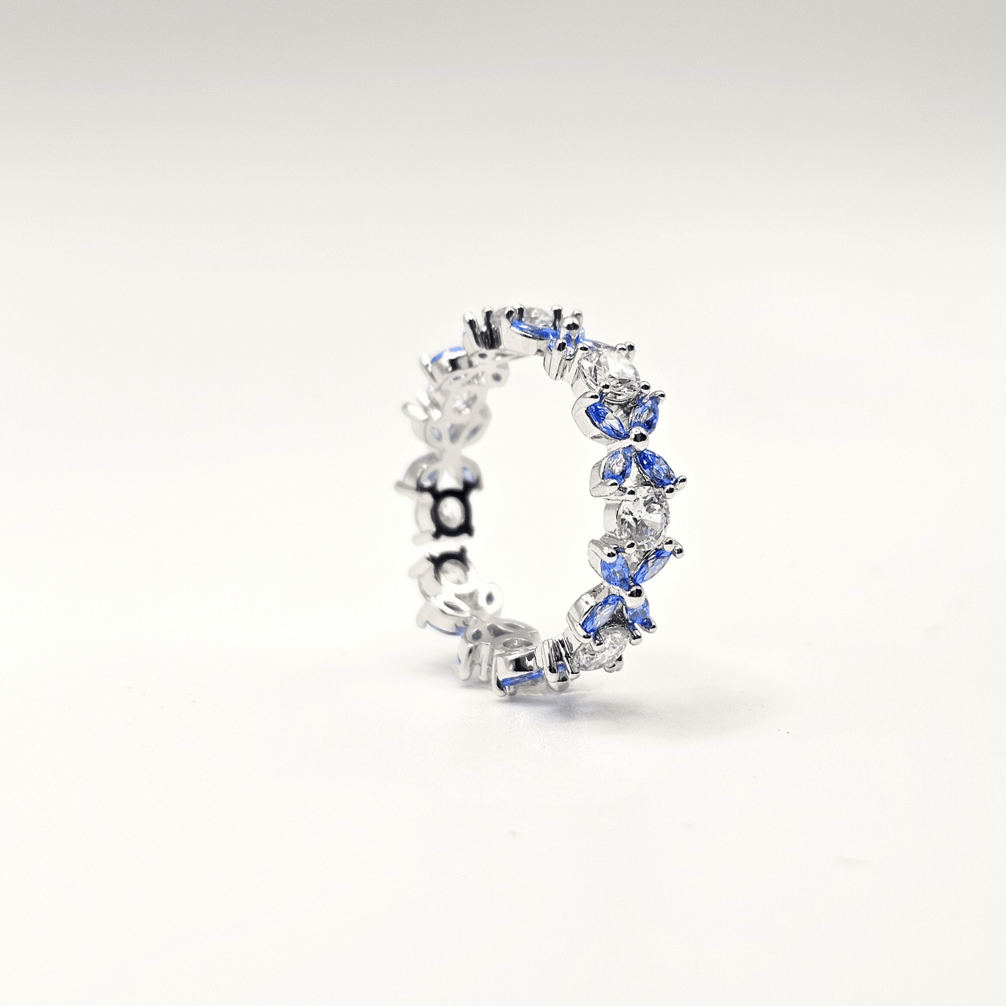 Chivelle Luxe Blossom Marquise Eternity Band