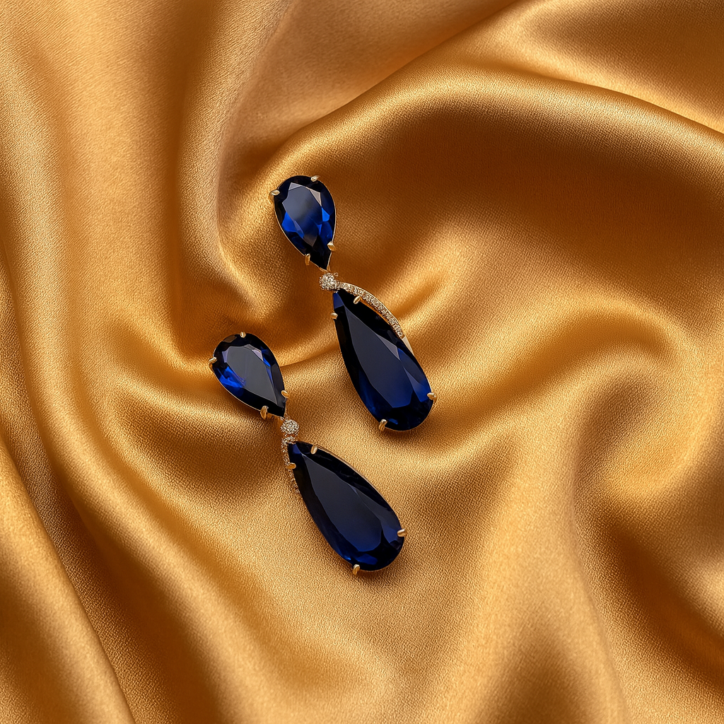 Chivelle Midnight Elegance Drop Earrings