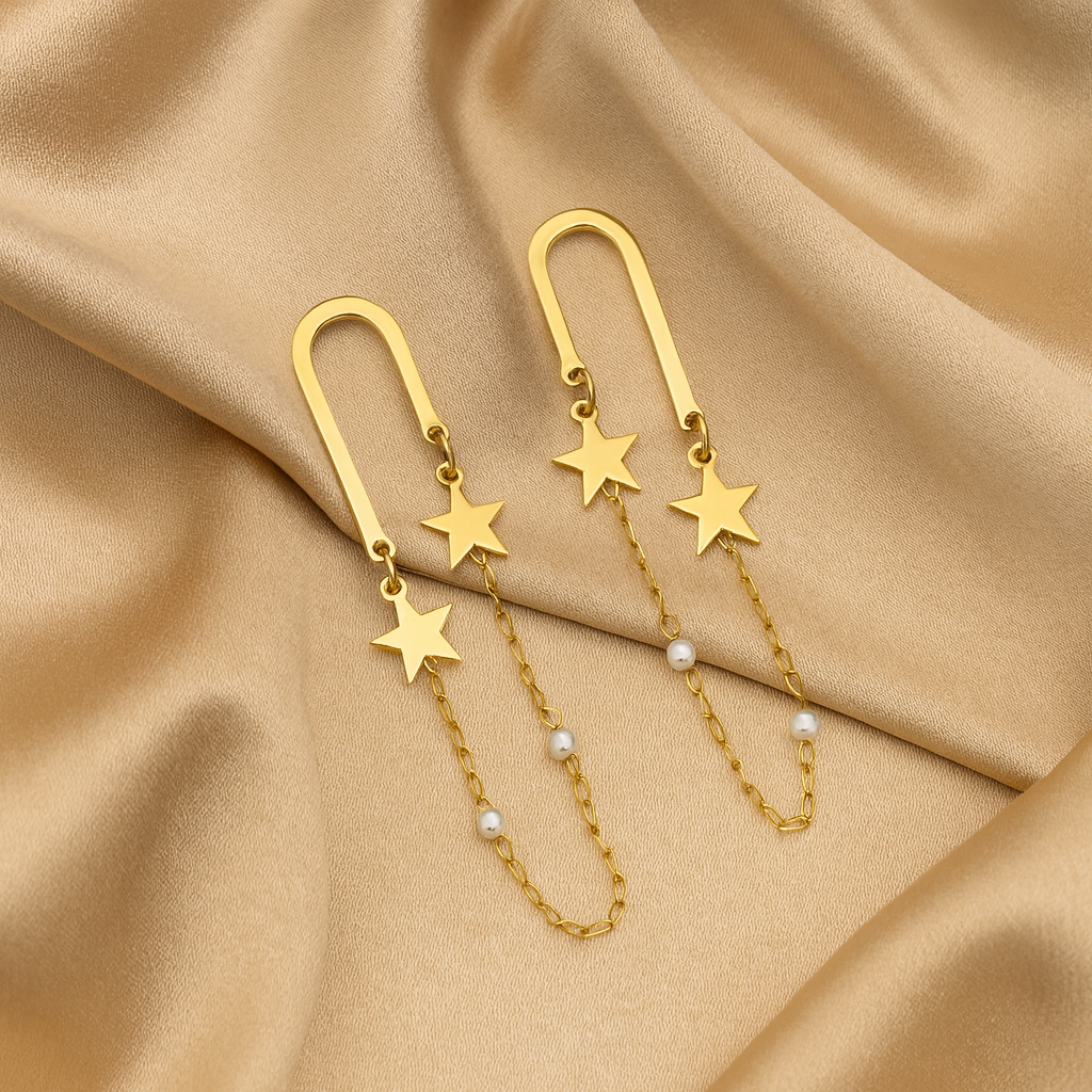 Chivelle Starlight Chain Drop Earrings