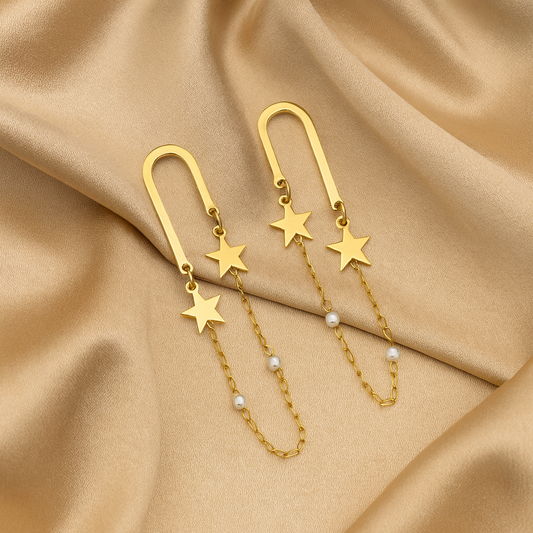 Chivelle Starlight Chain Drop Earrings