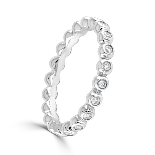 Elysia Textured Gold Band
