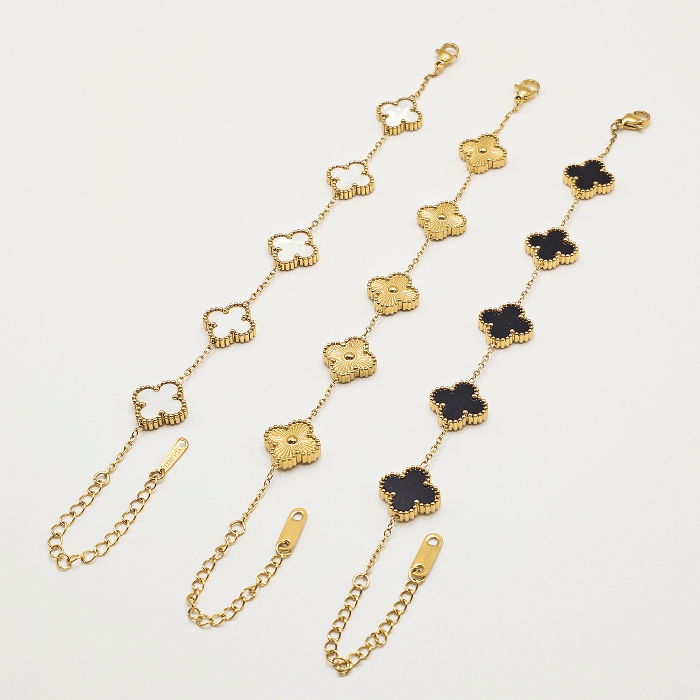 Chivelle Clover Charm Chain Bracelet