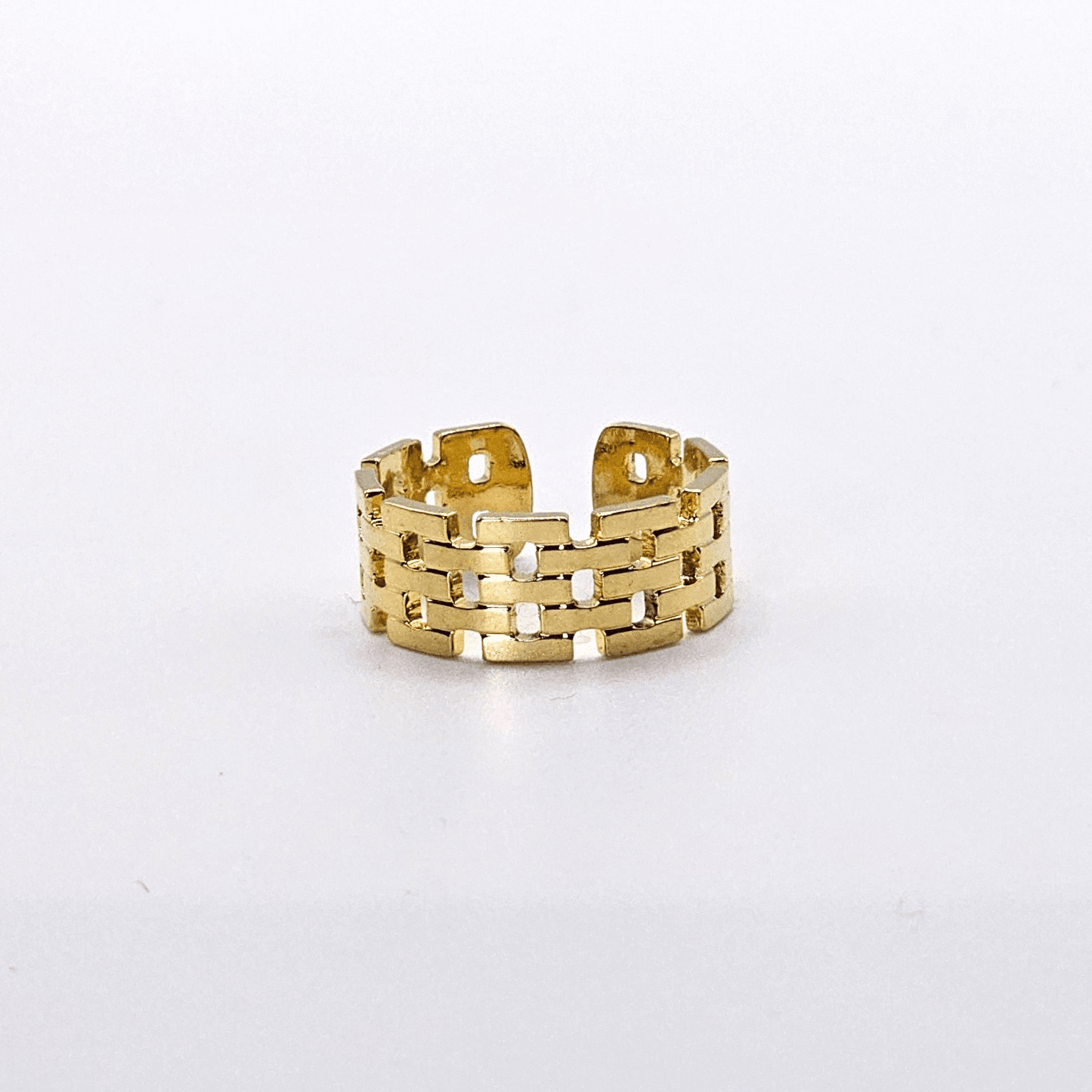 Chivelle Gold Link Adjustable Ring