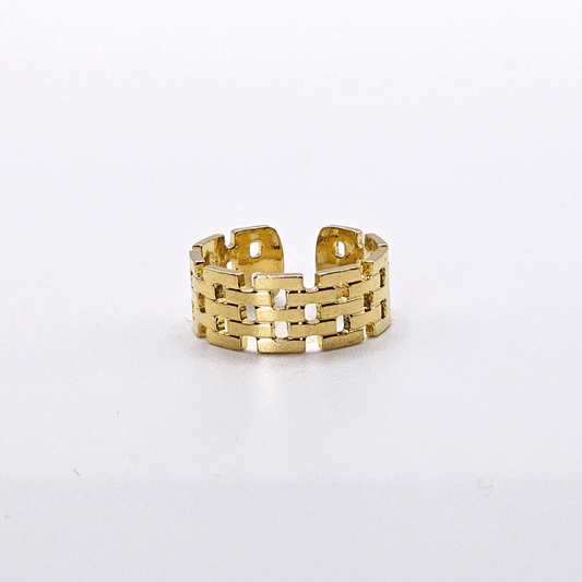 Chivelle Gold Link Adjustable Ring