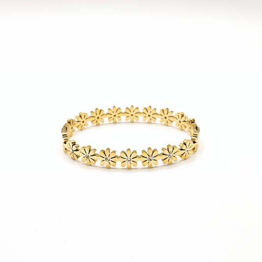 Chivelle Bloom Petite Daisy Hinge Bangle
