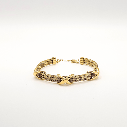 Marina Twist Cable Statement Bracelet