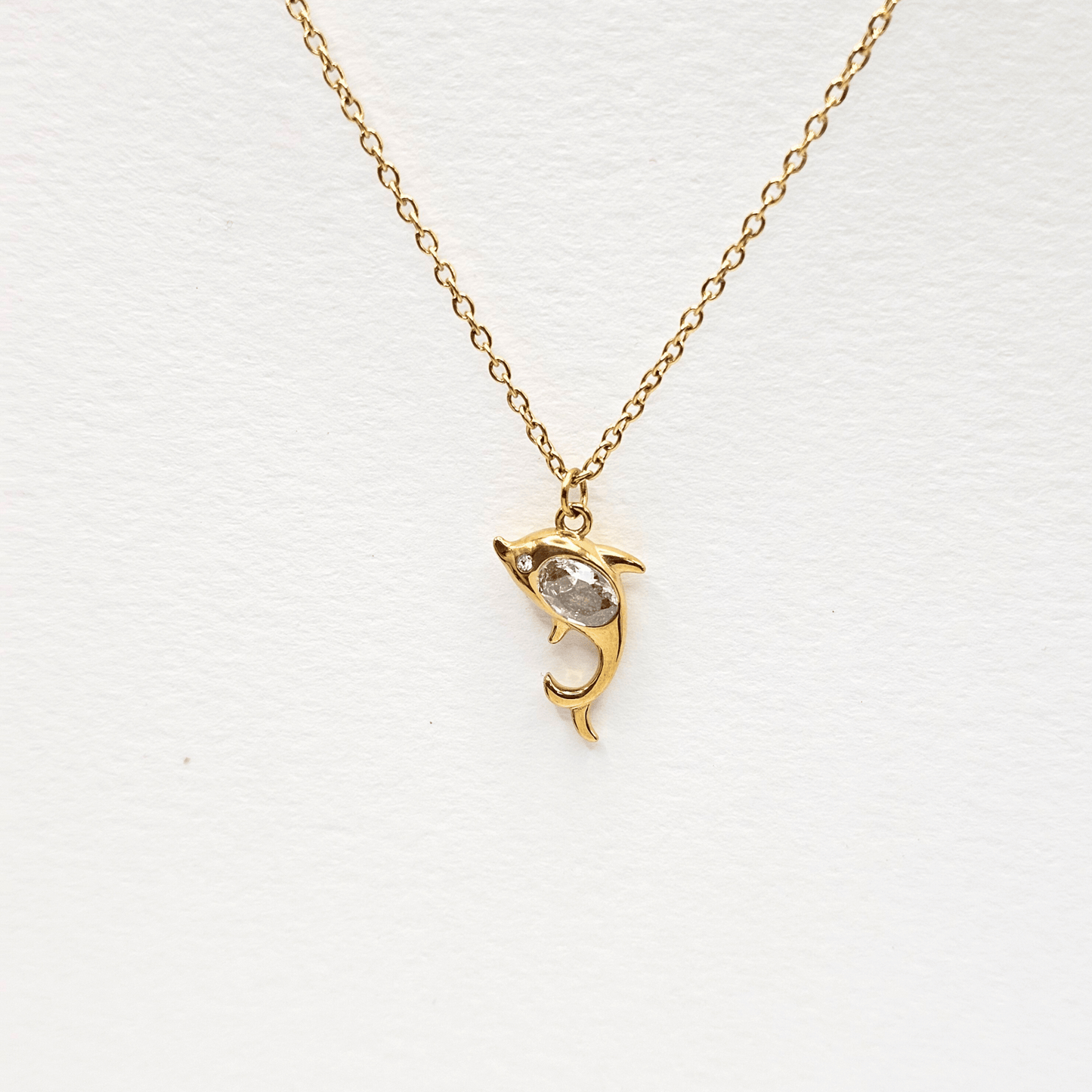Chivelle Ocean Grace Dolphin Pendant Necklace