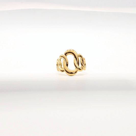 Chivelle Riviera Bold Chain Statement Ring