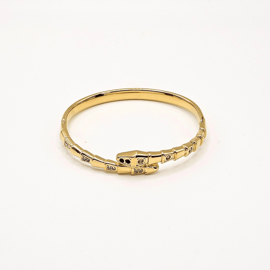 Gold Serpenti Bangle – 18k Gold Plated &amp; Skin-Friendly