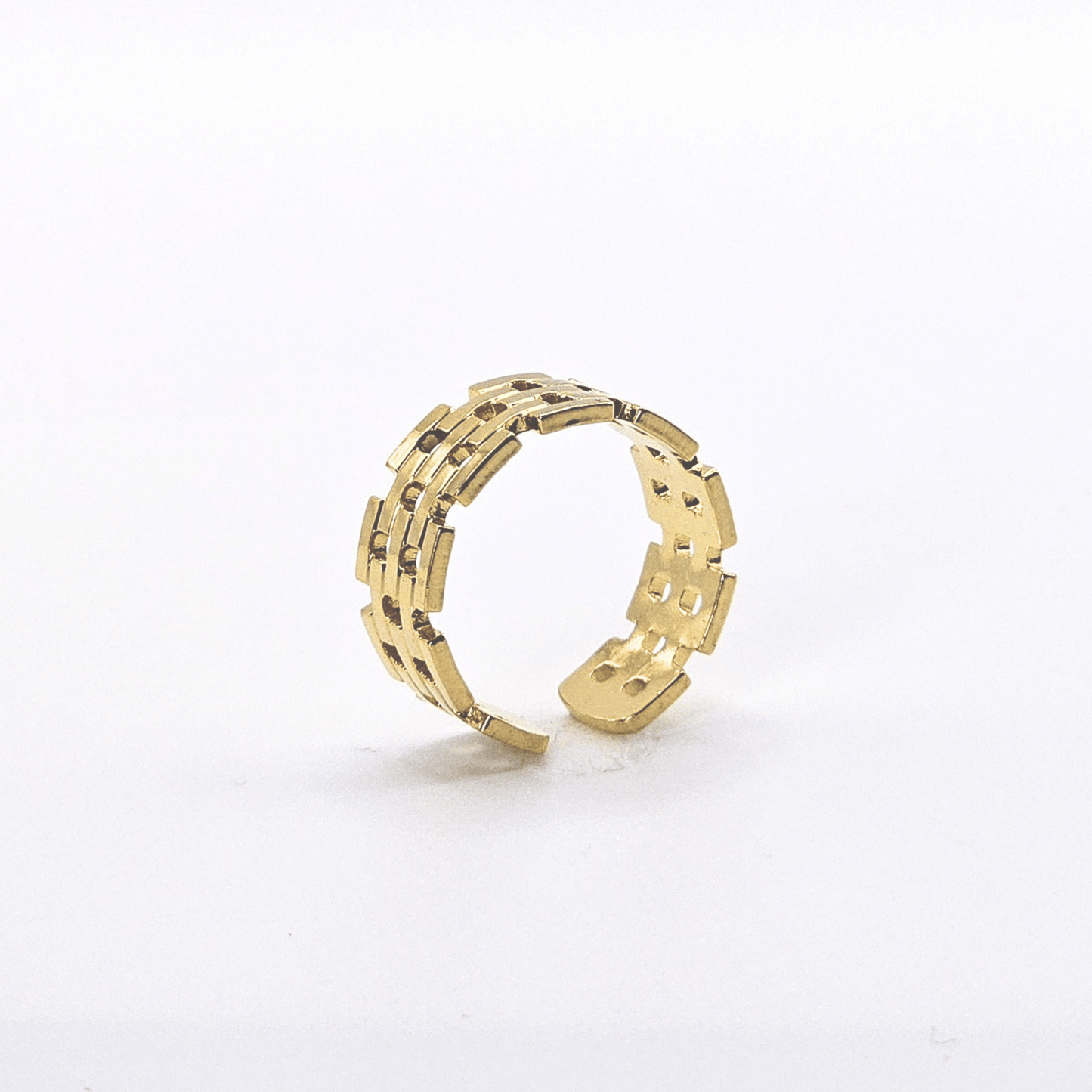 Chivelle Gold Link Adjustable Ring