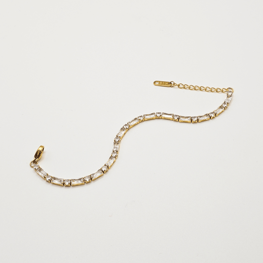 Golden Luxe Chain Tennis Bracelet