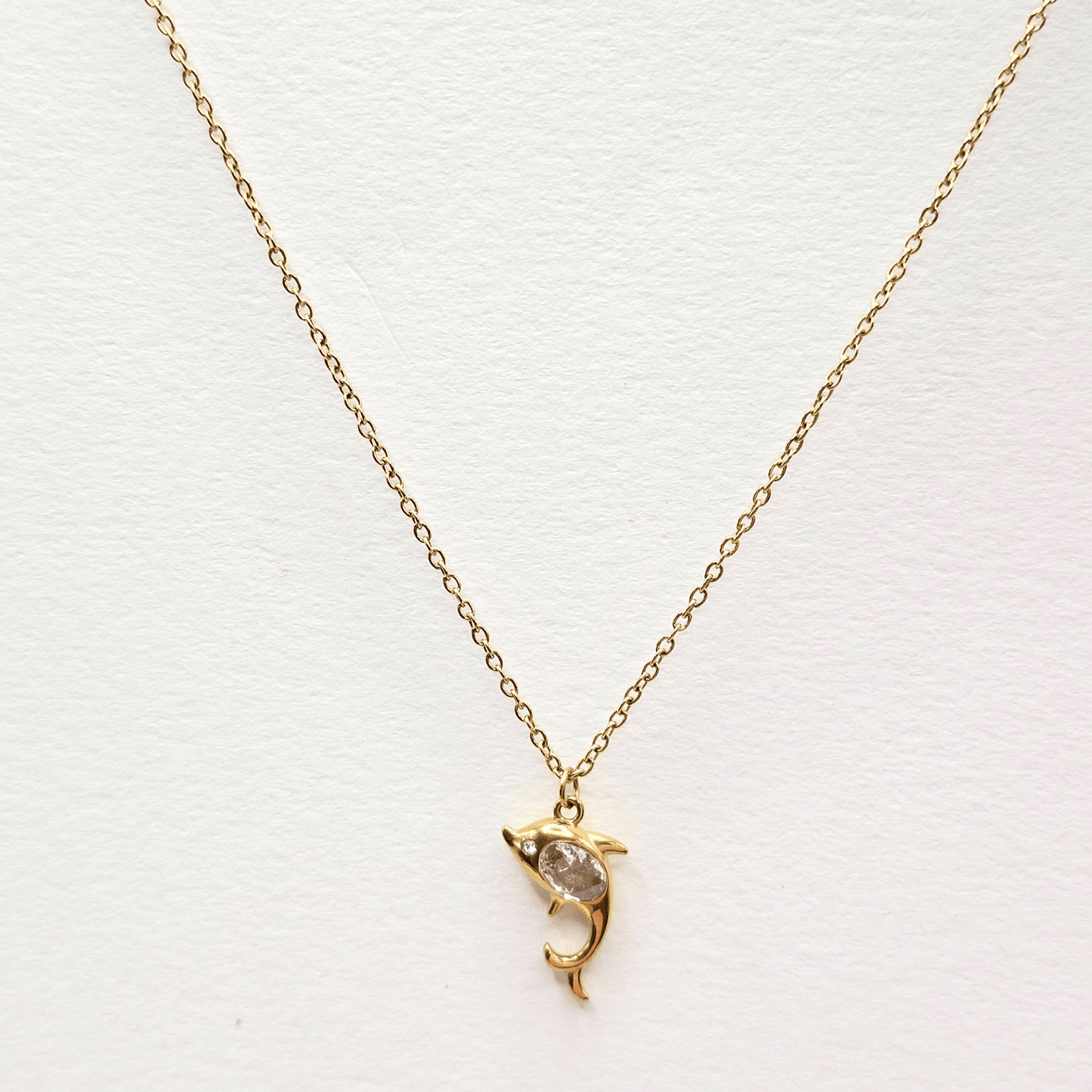 Chivelle Ocean Grace Dolphin Pendant Necklace
