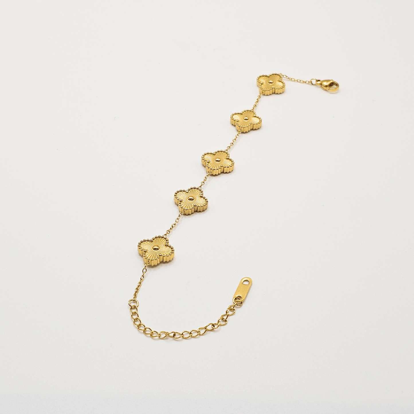 Chivelle Clover Charm Chain Bracelet