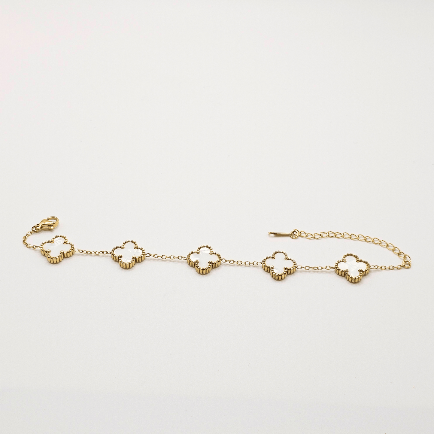Chivelle Clover Charm Chain Bracelet