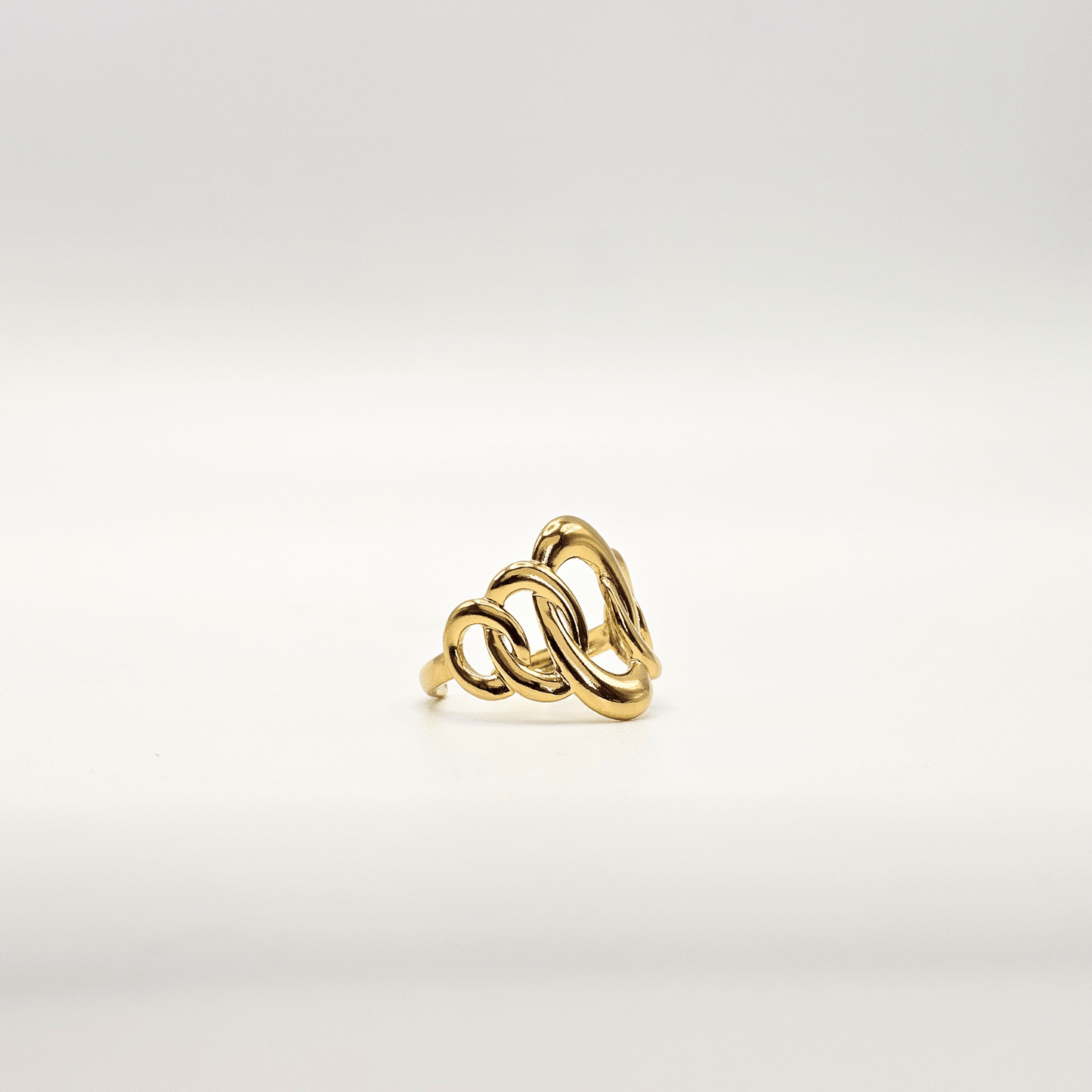 Chivelle Riviera Bold Chain Statement Ring