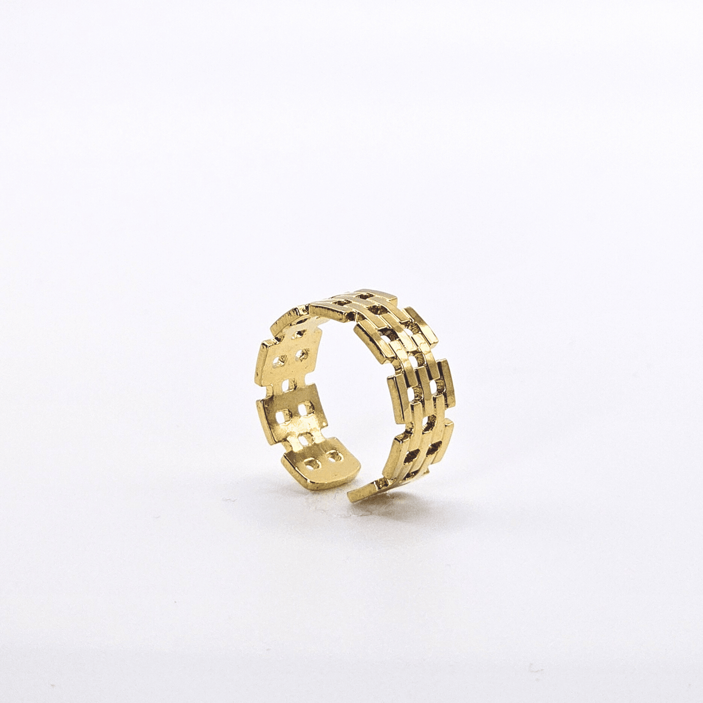 Chivelle Gold Link Adjustable Ring