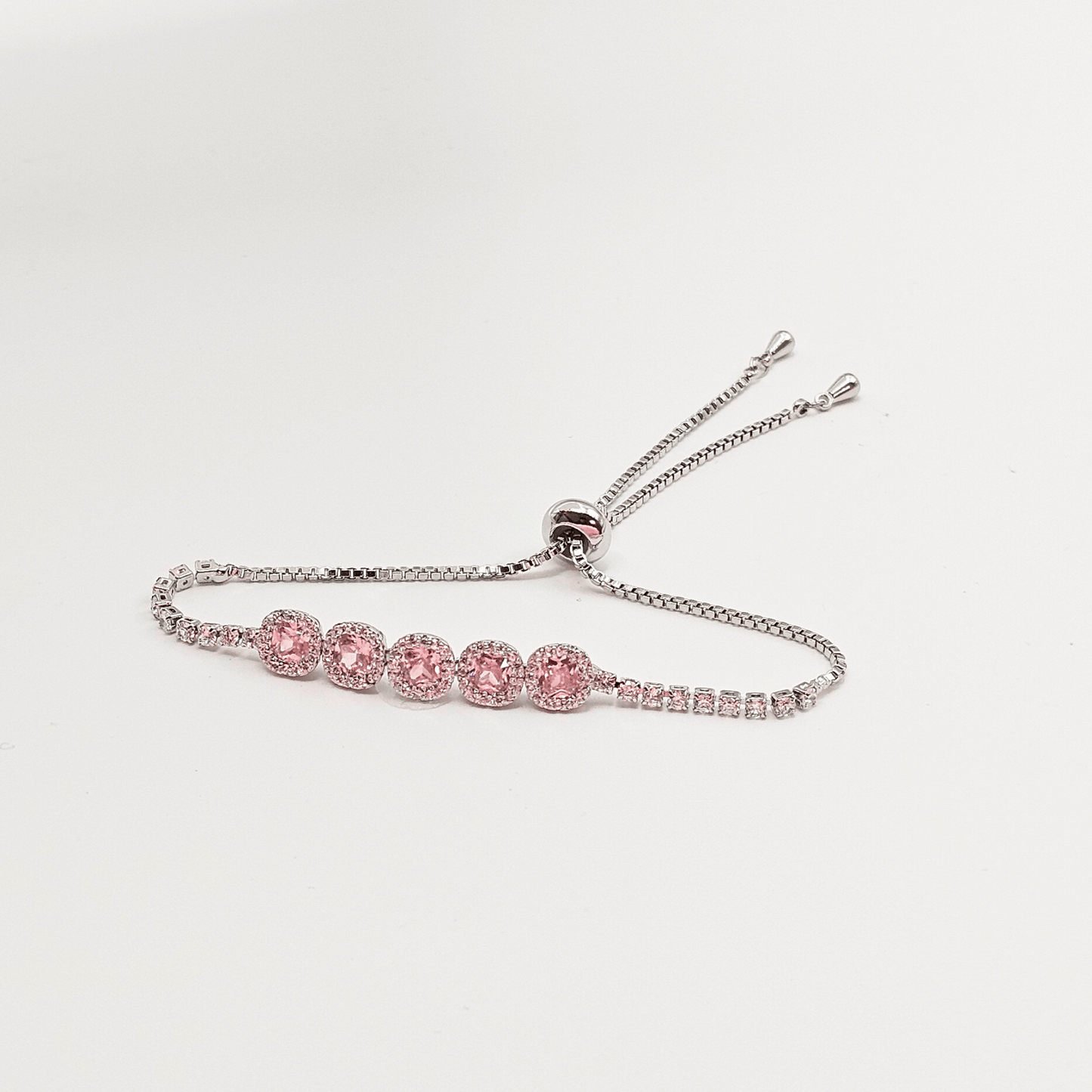 Aurora Cushion-Cut Adjustable Tennis Bracelet – Premium Everyday Collection