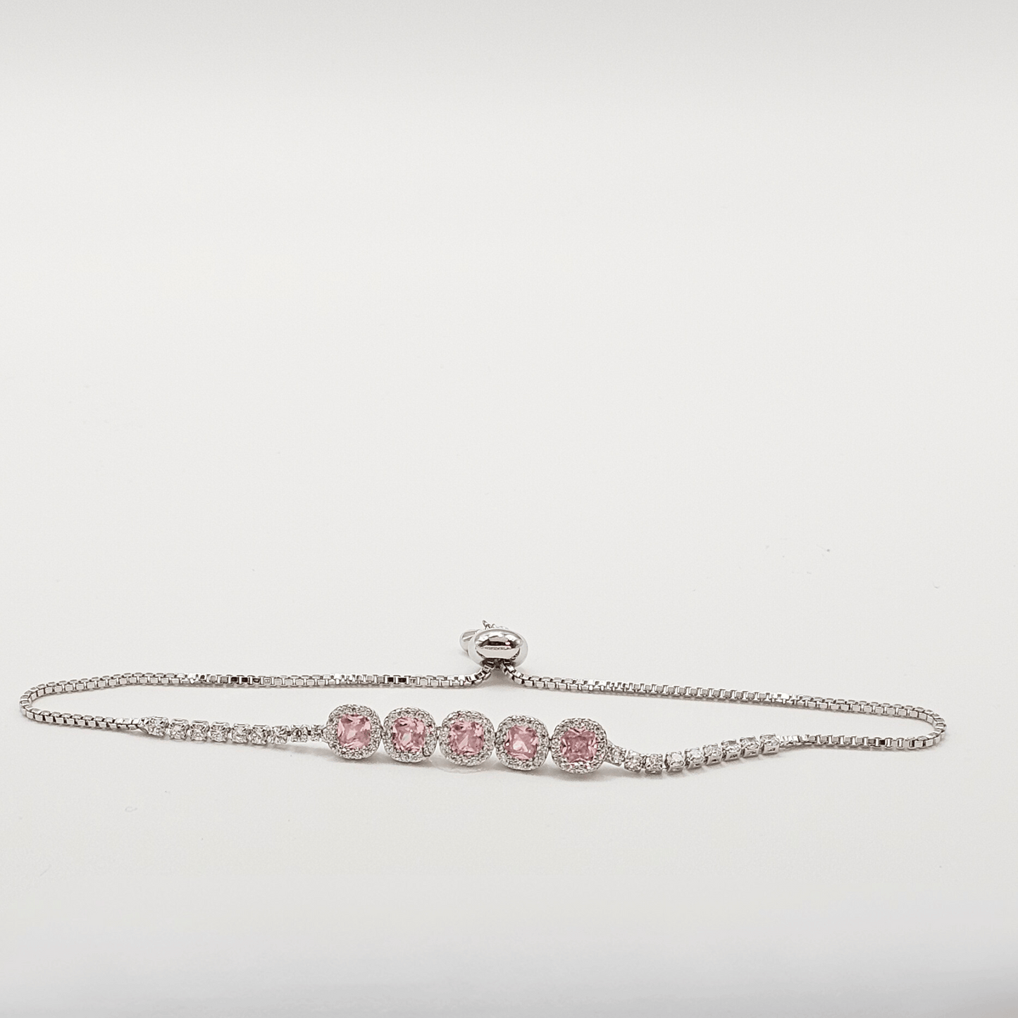 Aurora Cushion-Cut Adjustable Tennis Bracelet – Premium Everyday Collection
