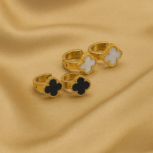 Chivelle Clover Huggie Hoop Earrings – Everyday Collection