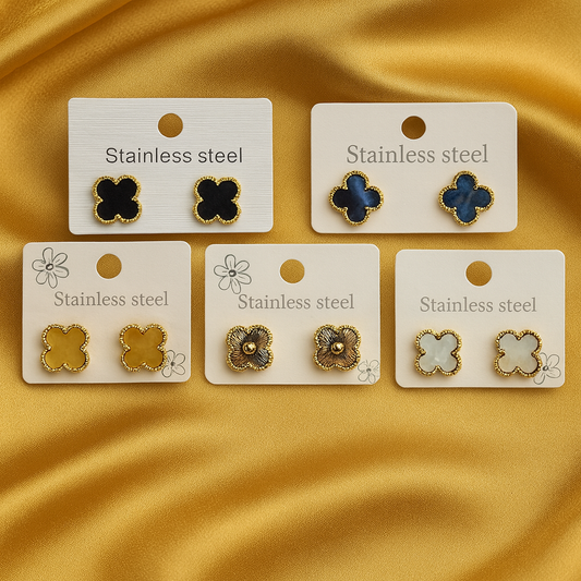 Chivelle Clover Stud Earrings